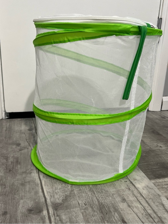 Source Unknown Other - Pop-Up Mesh Butterfly Insect Habitat with Lime Green Trim Top Zipper
